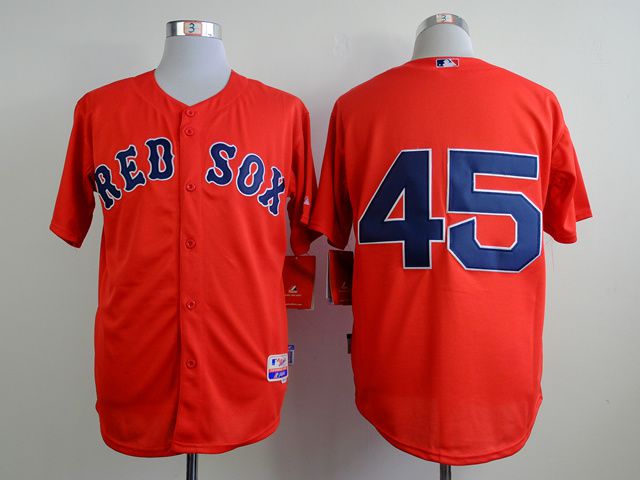 Men Boston Red Sox #45 Martinez Red MLB Jerseys